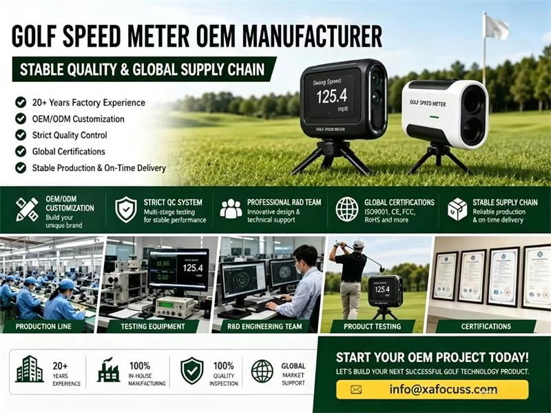 Golf Speed Meter OEM Manufacturer | Stable Quality & Global Supply Chain