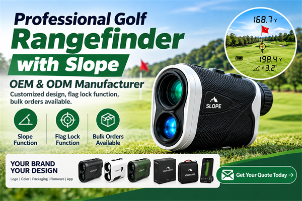 Golf laser rangefinder precision measurement on golf course